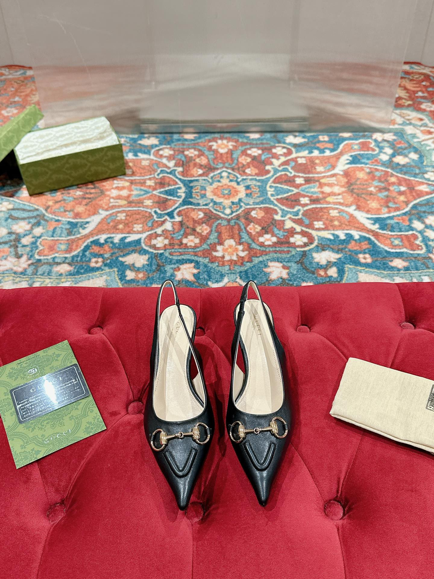 UA Gvc*1 HORSEBIT SLINGBACK PUMP LOW HEEL