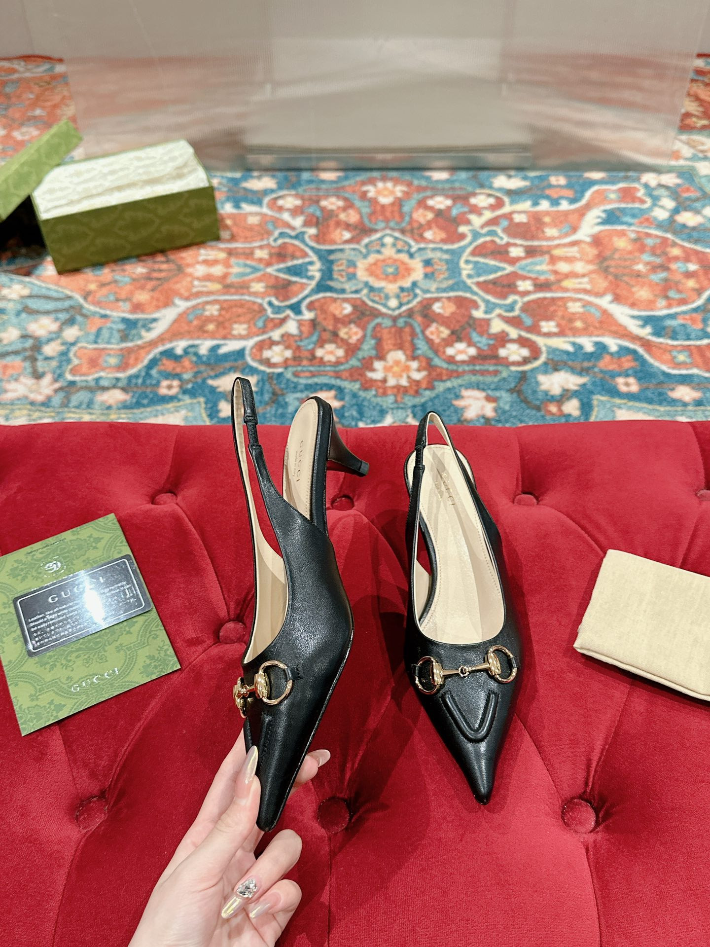 UA Gvc*1 HORSEBIT SLINGBACK PUMP LOW HEEL