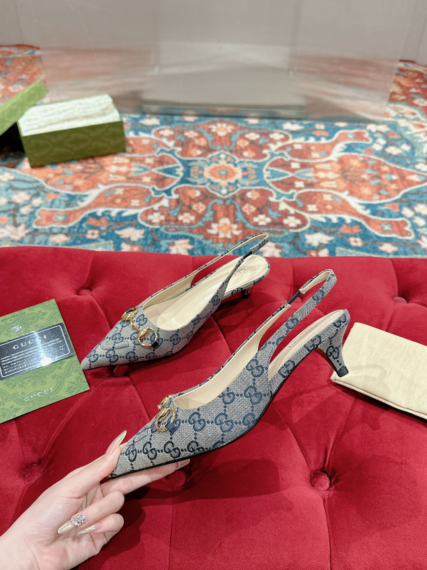 UA Gvc*1 HORSEBIT SLINGBACK PUMP LOW HEEL