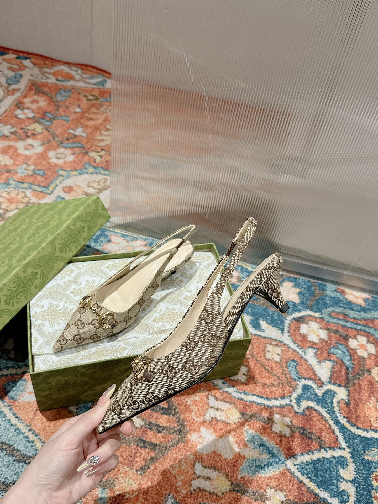 UA Gvc*1 HORSEBIT SLINGBACK PUMP LOW HEEL