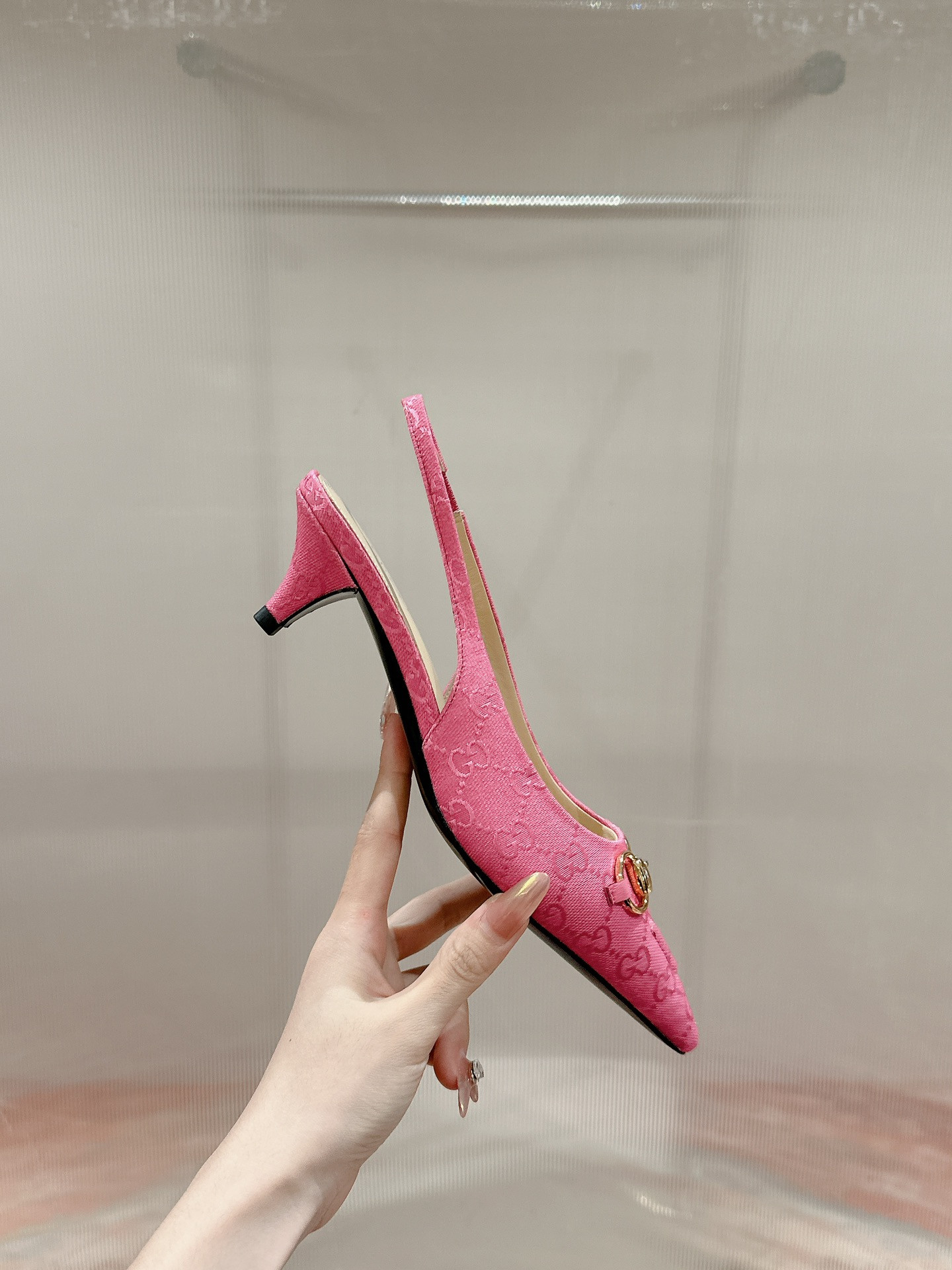 UA Gvc*1 HORSEBIT SLINGBACK PUMP LOW HEEL