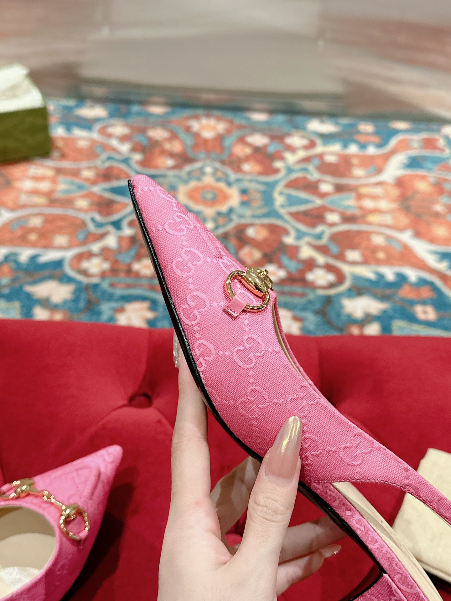 UA Gvc*1 HORSEBIT SLINGBACK PUMP LOW HEEL