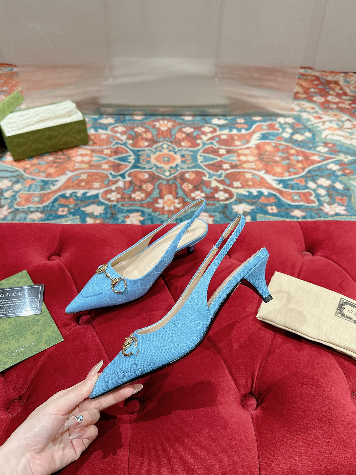 UA Gvc*1 HORSEBIT SLINGBACK PUMP LOW HEEL