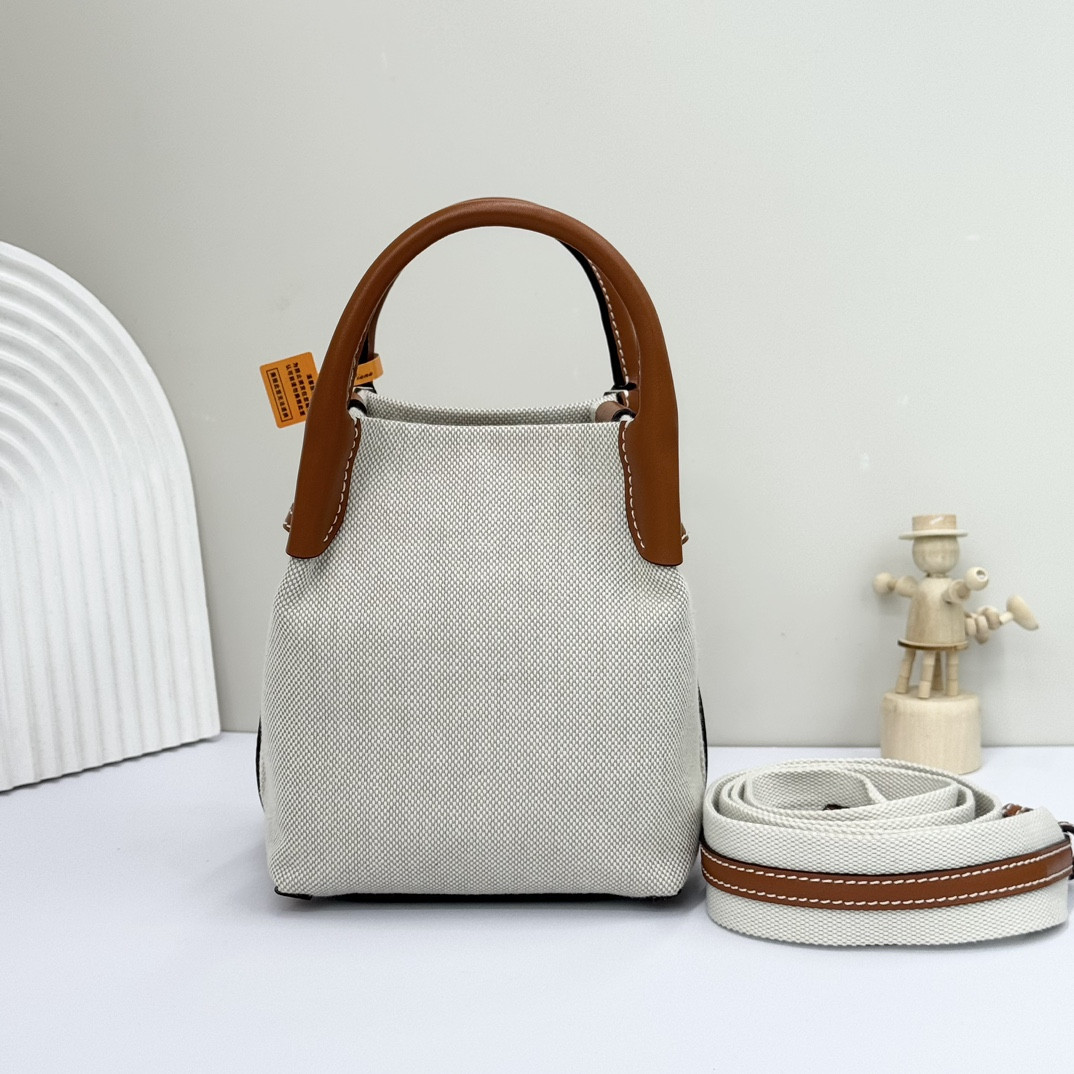 L0r0 P1ana Micro Bale bag  Cotton, Linen 23 x 16 x 14 cm