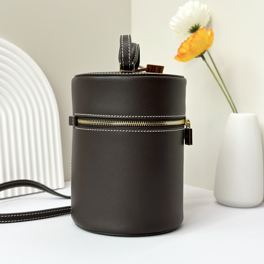 L0r0 P1ana Extra Case Smooth Calfskin 12 x16 x12cm