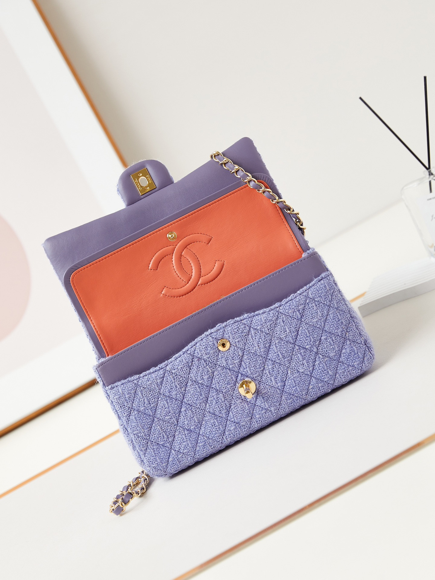 Ch**el Classic Flap Bag 15.5×25.5×6.5cm