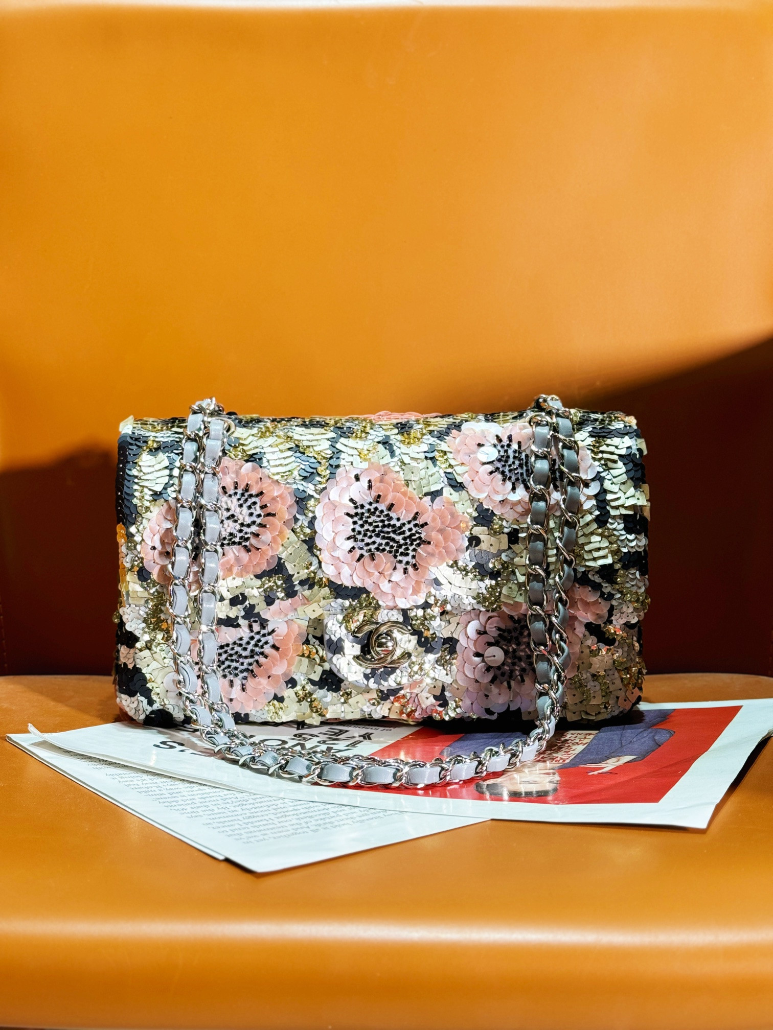 Ch**el Classic Flap Bag The Métiers d'Art collection 15.5×25.5×6.5cm