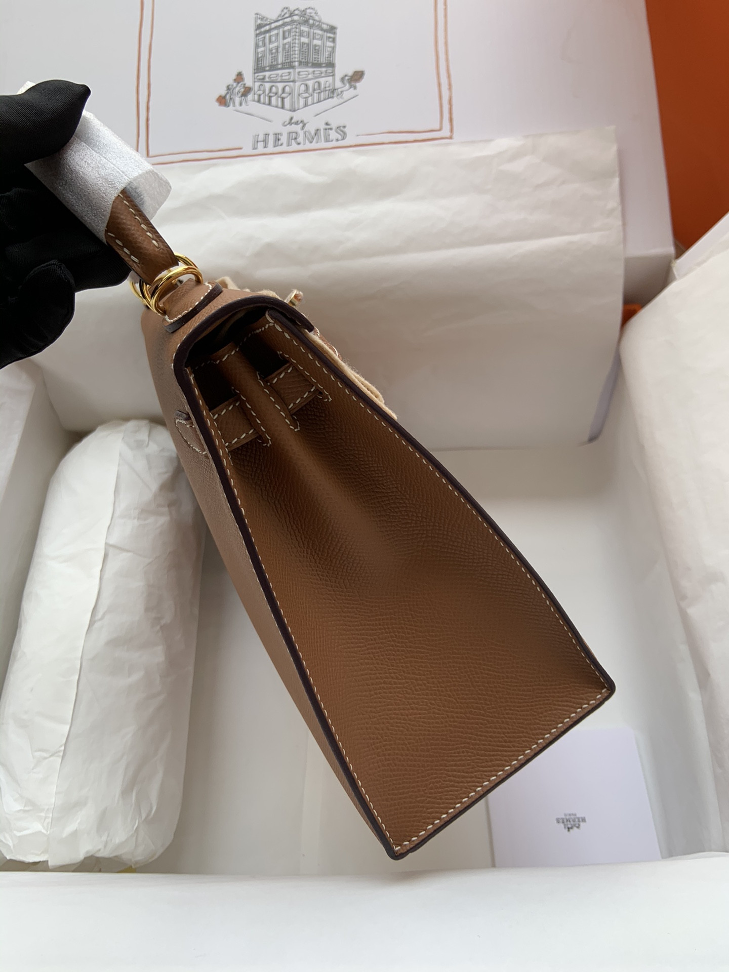 H**me5 Kelly 25 Gold-tone Hardware