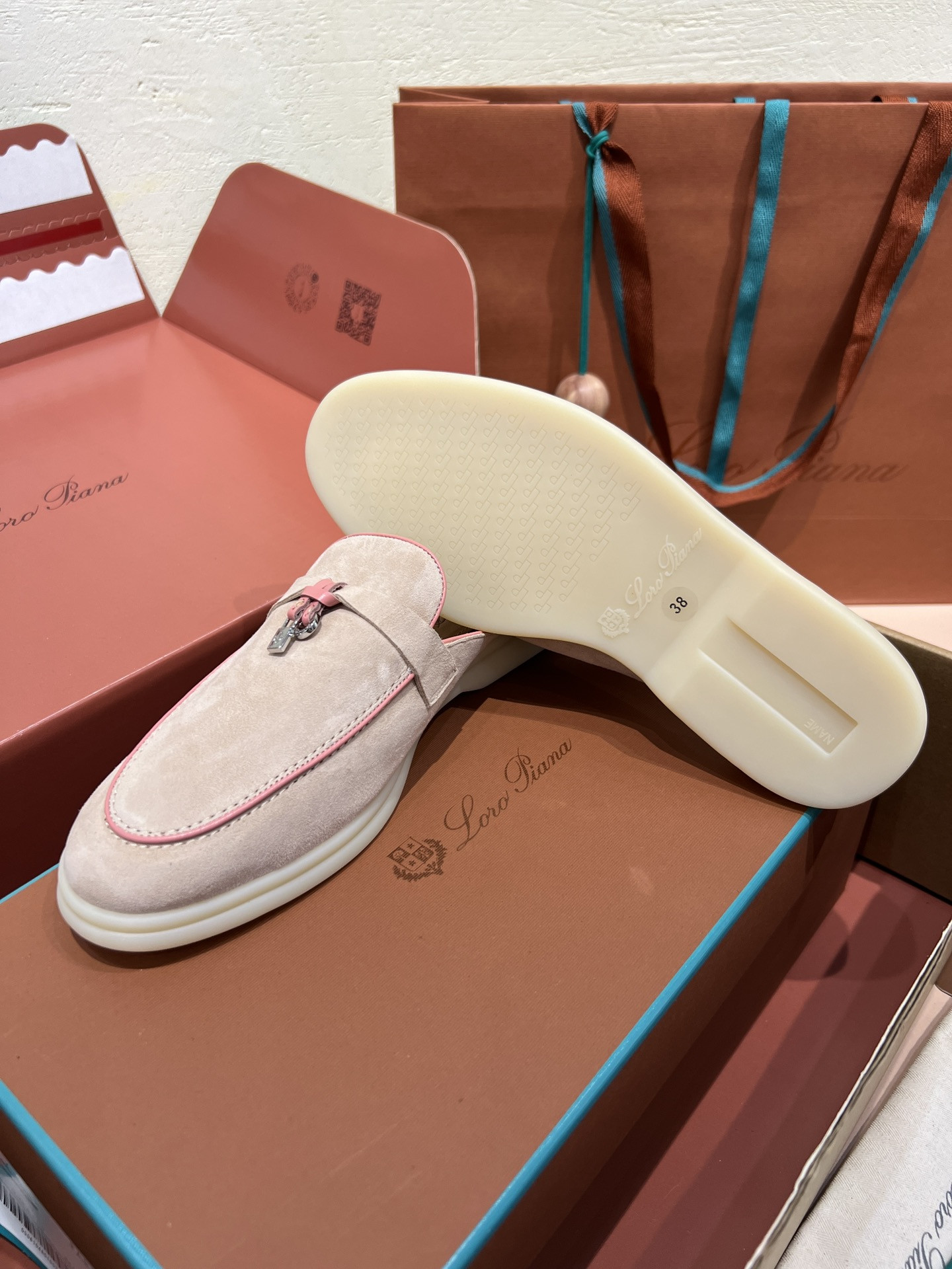 UA L0r0 P1ana Babouche Charms Walk Loafers