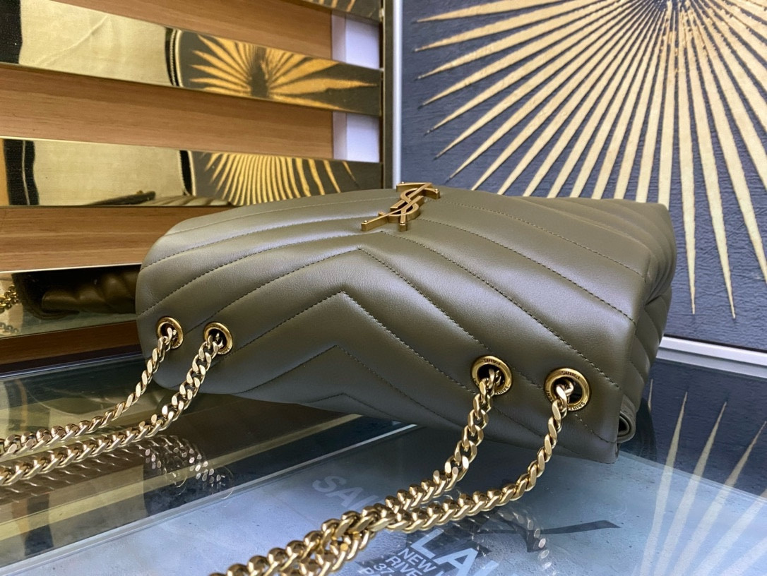 Y51 LOULOU QUILTED LEATHER 32x22x9cm