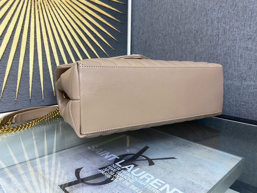 Y51 LOULOU QUILTED LEATHER 32x22x9cm