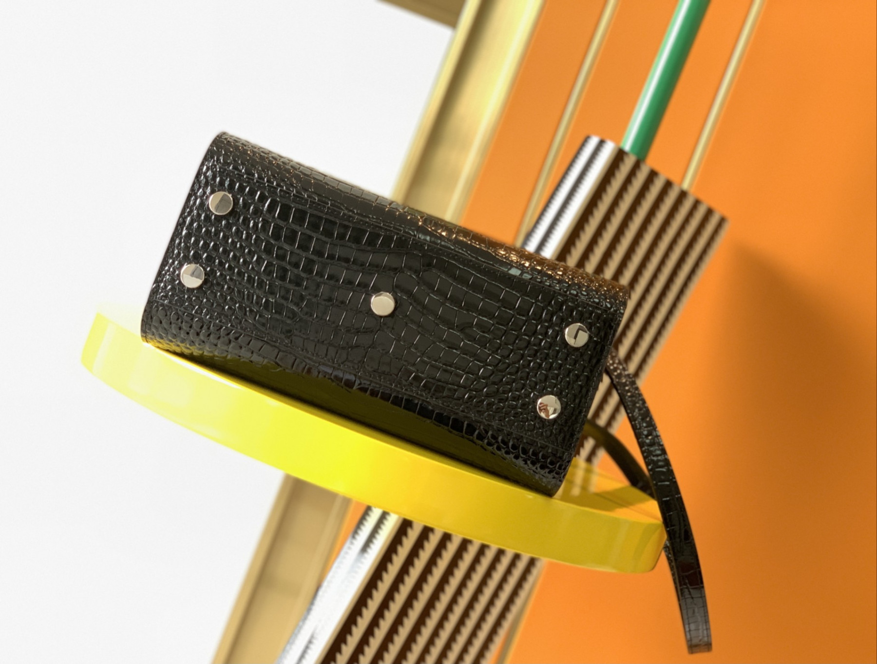 Y51 SAC DE JOUR IN CROCODILE EMBOSSED LEATHER - NANO 22x18x10.5cm