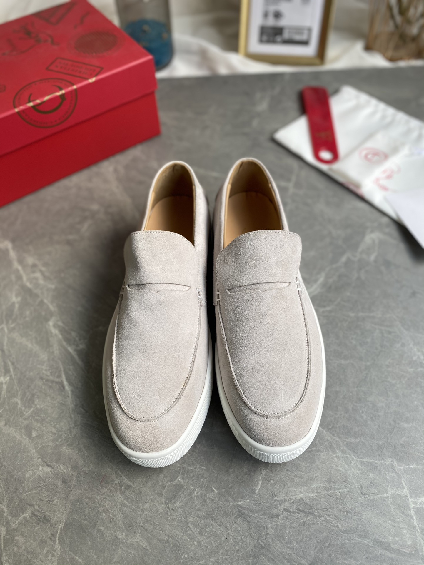 UA Chr1st1an Louboutin thick-soled loafers