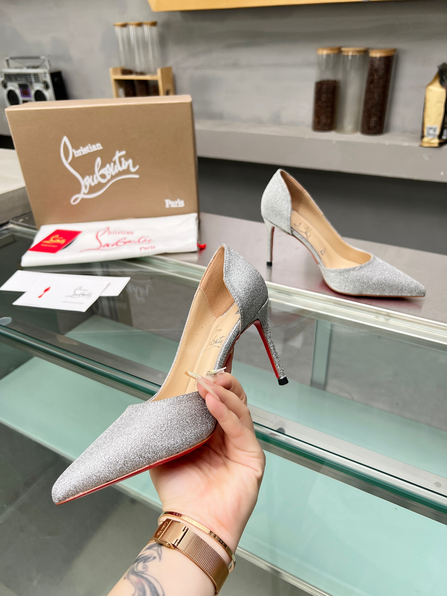 UA Chr1st1an Louboutin CL red-bottom shoes