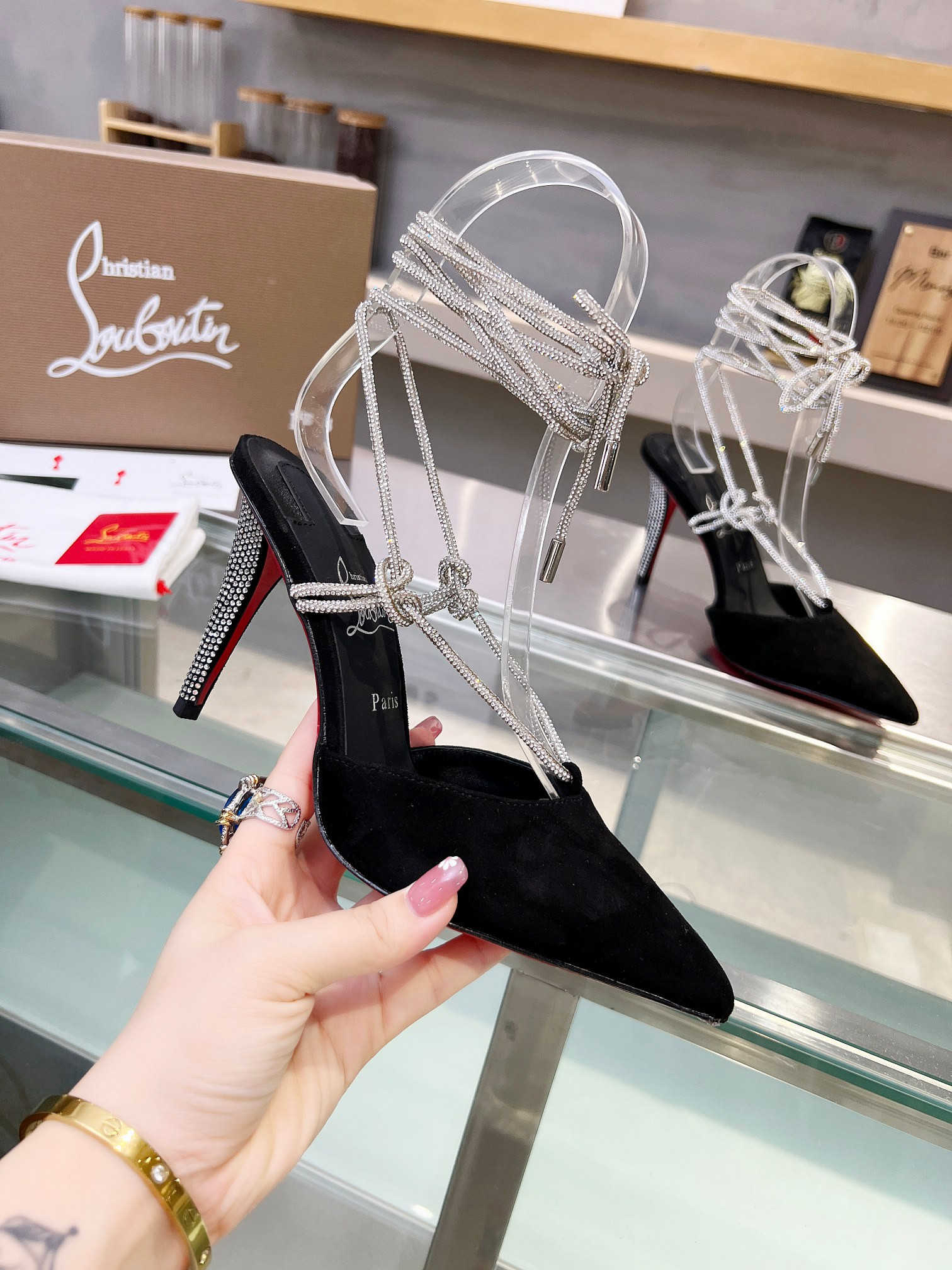 UA Chr1st1an Louboutin CL red-bottom shoes