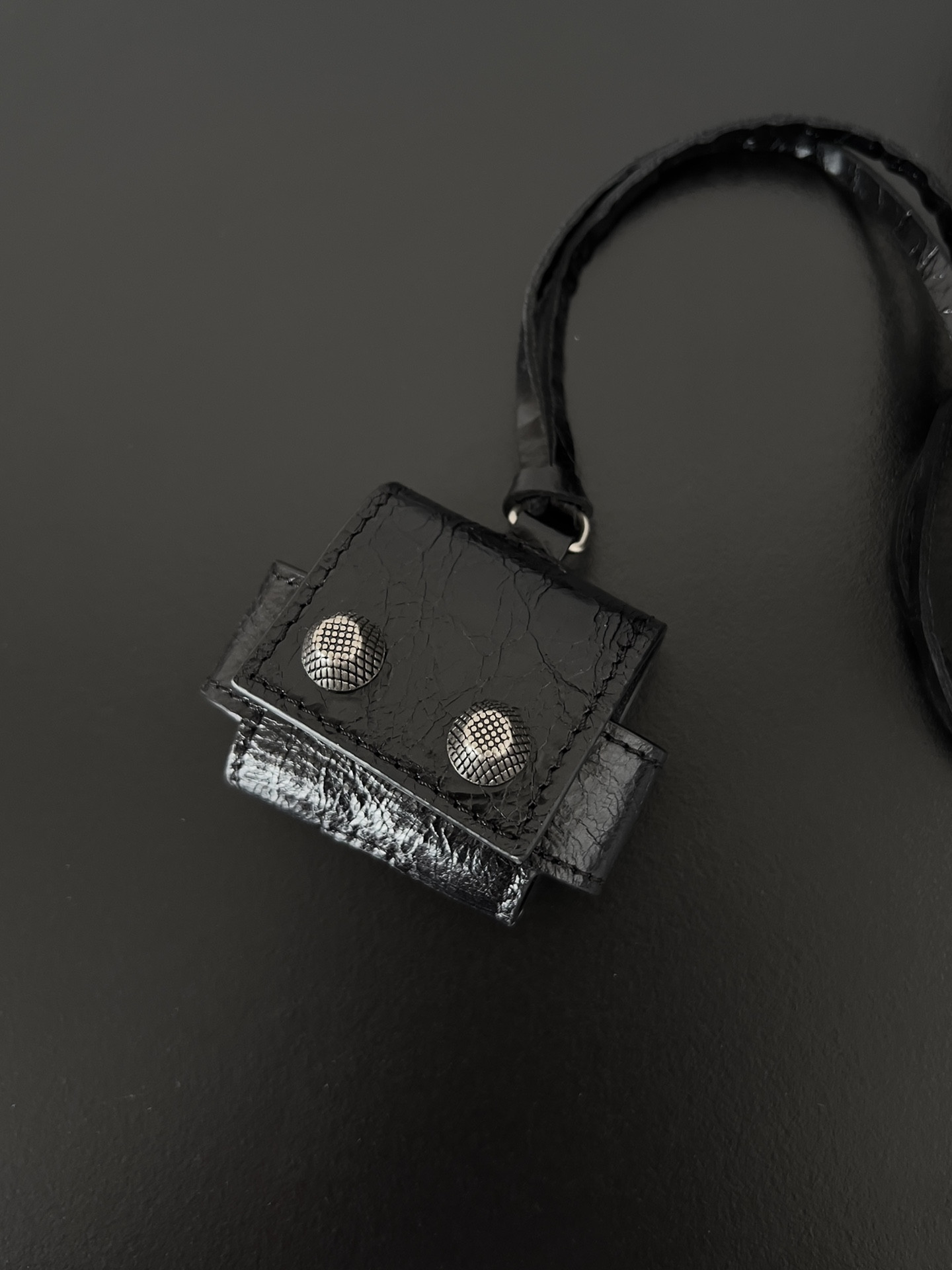 Ba1en*iaga Le Cagole Mini Flap Bag in Black 20 x 14 x 5 cm