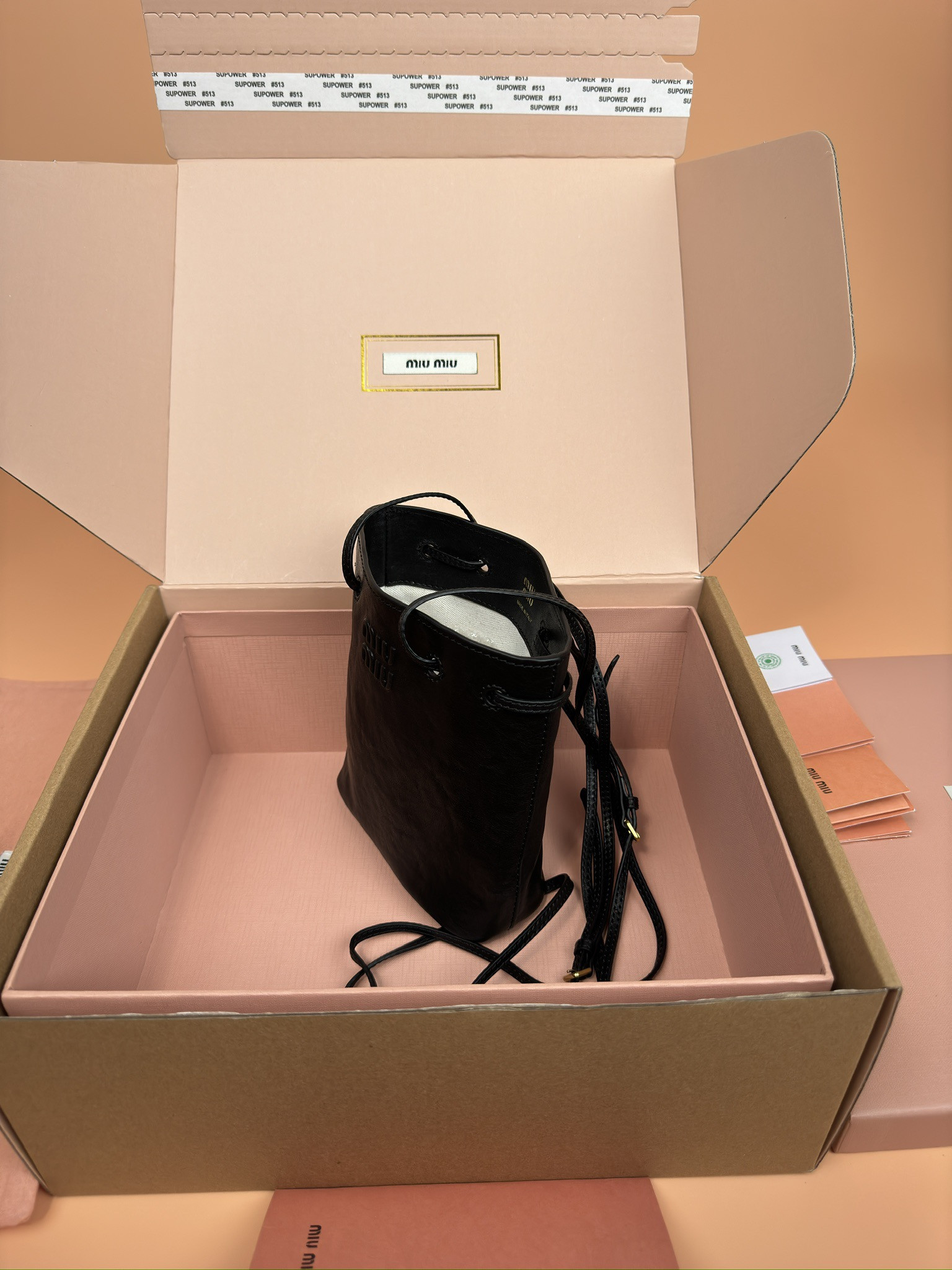 Miu Miu Nappa leather mini bag  17x14x6cm