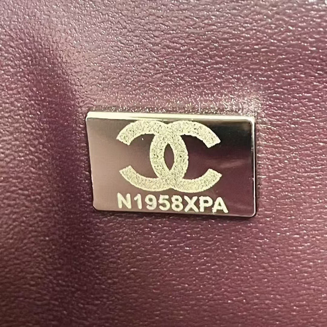 Ch**el MINI FLAP BAG BLACK 12 × 20 × 6 cm