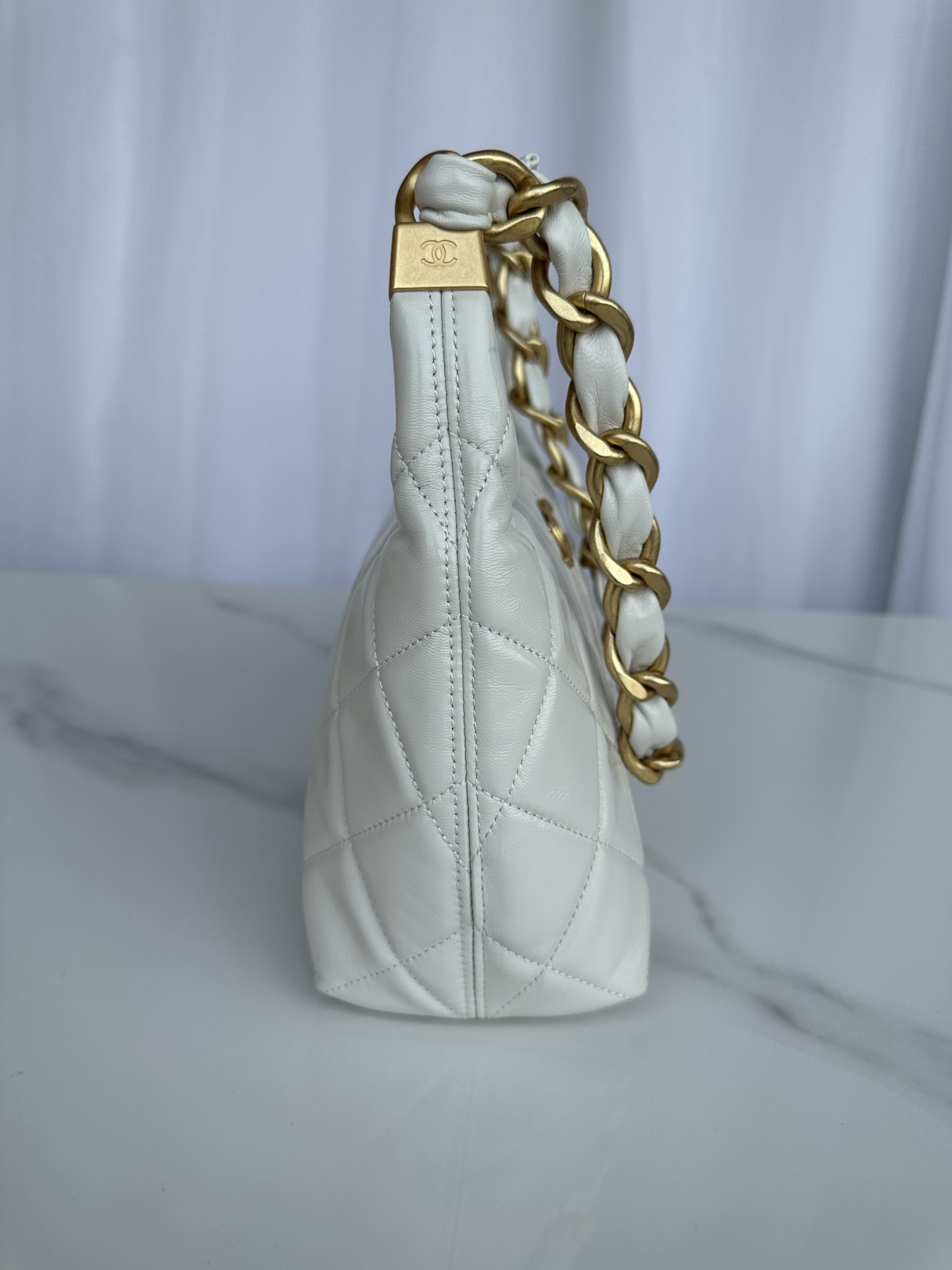 Ch**el Hobo Handbag 30×35×9cm