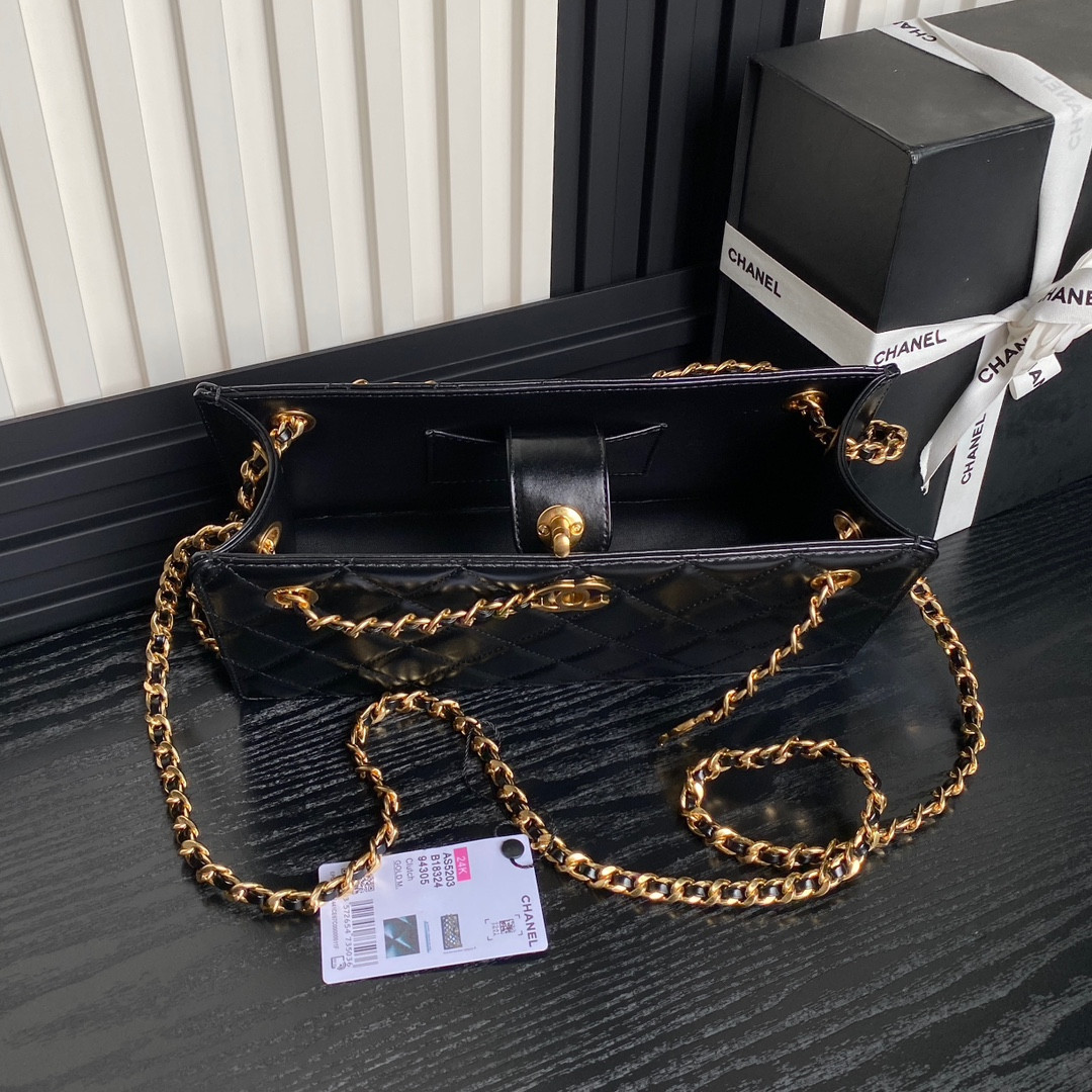 Ch**el 24K Handbag 13×27×7cm