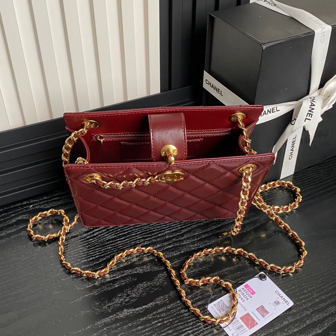 Ch**el 24K Handbag 16×21×7cm
