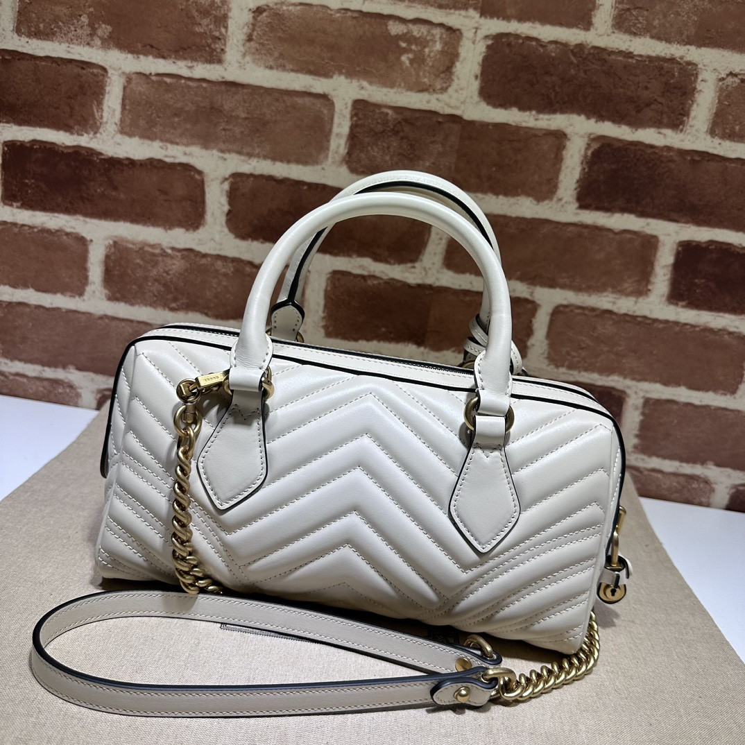 Gvc*1 GG Marmont small top handle bag 27x13.5x10cm