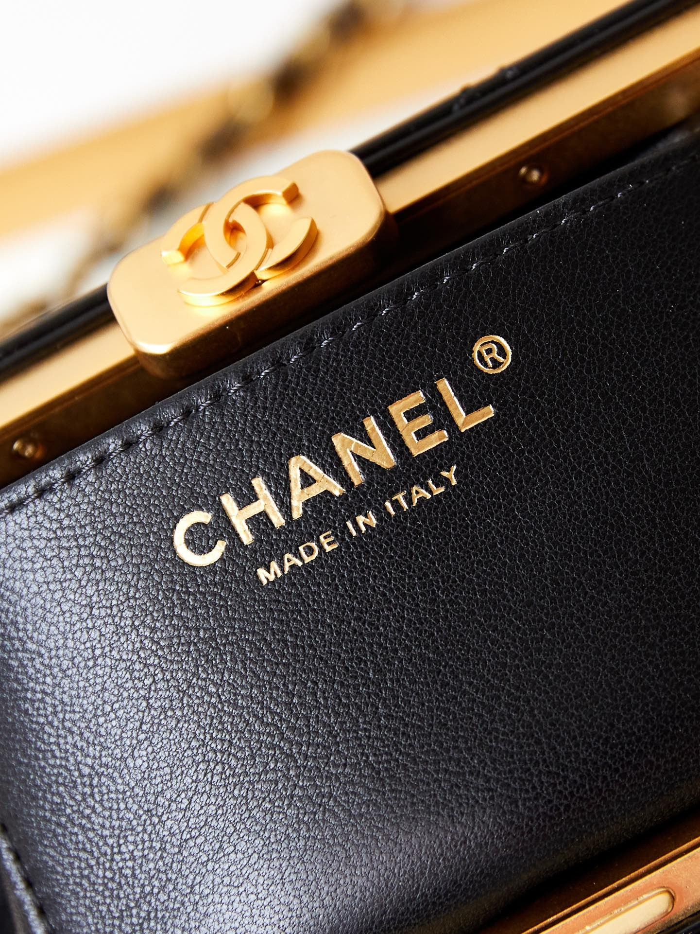 Ch**el 23K Box bag 15.5x20x7.5cm