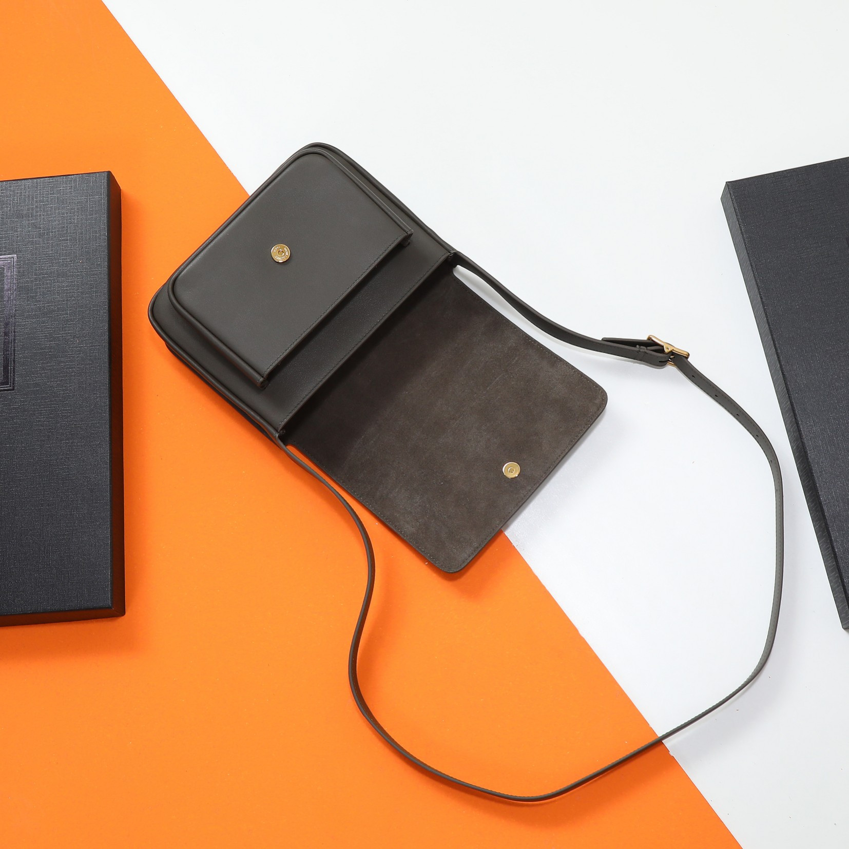 Y51 niki satchel in leather 21.5x16x9cm