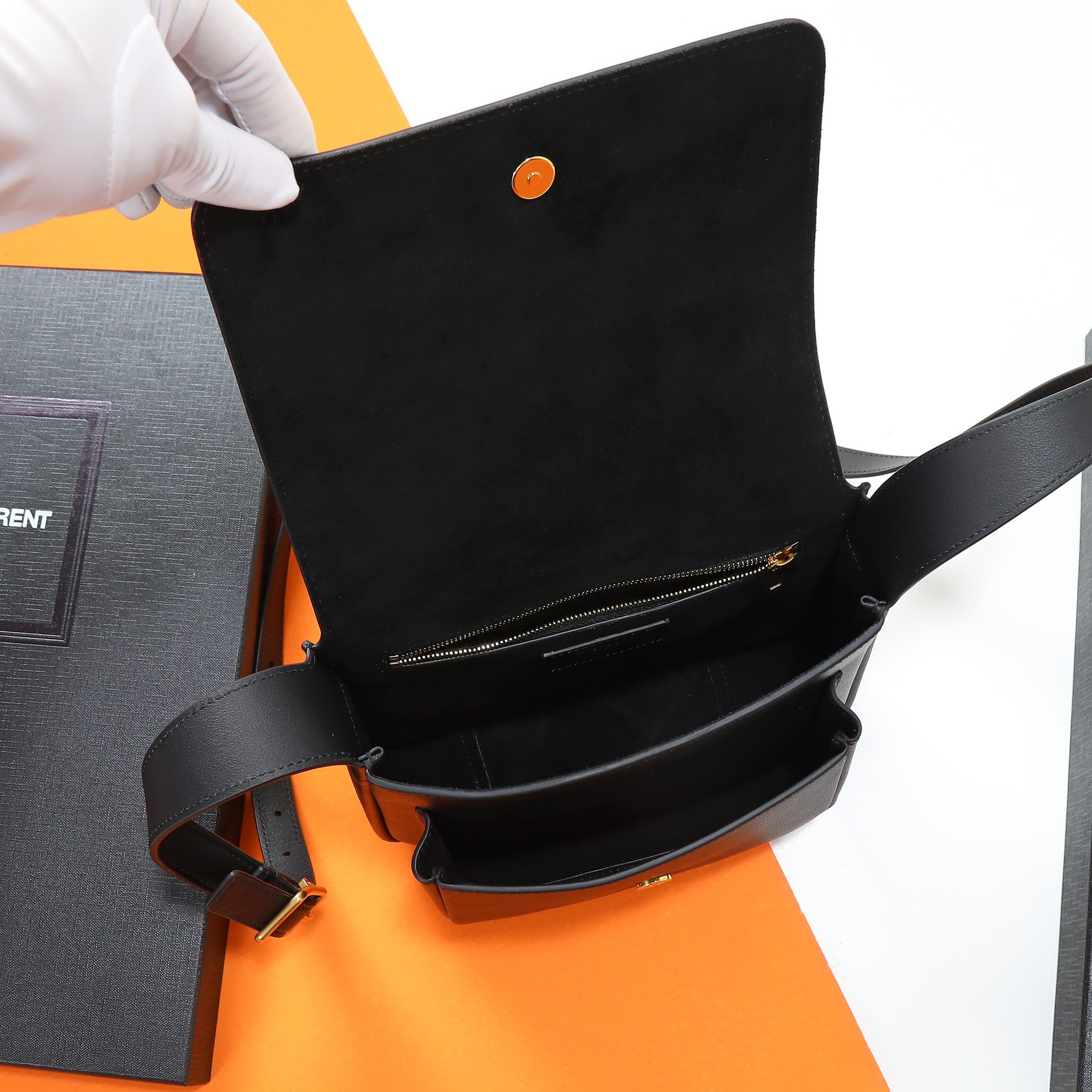 Y51 niki satchel in leather 21.5x16x9cm