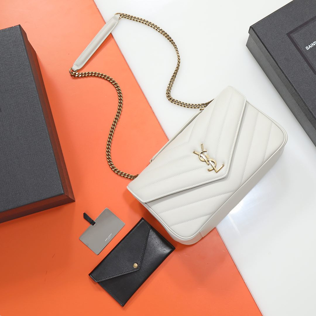 Y51 LOULOU medium in MATELASSÉ lambskin 29x17x8cm