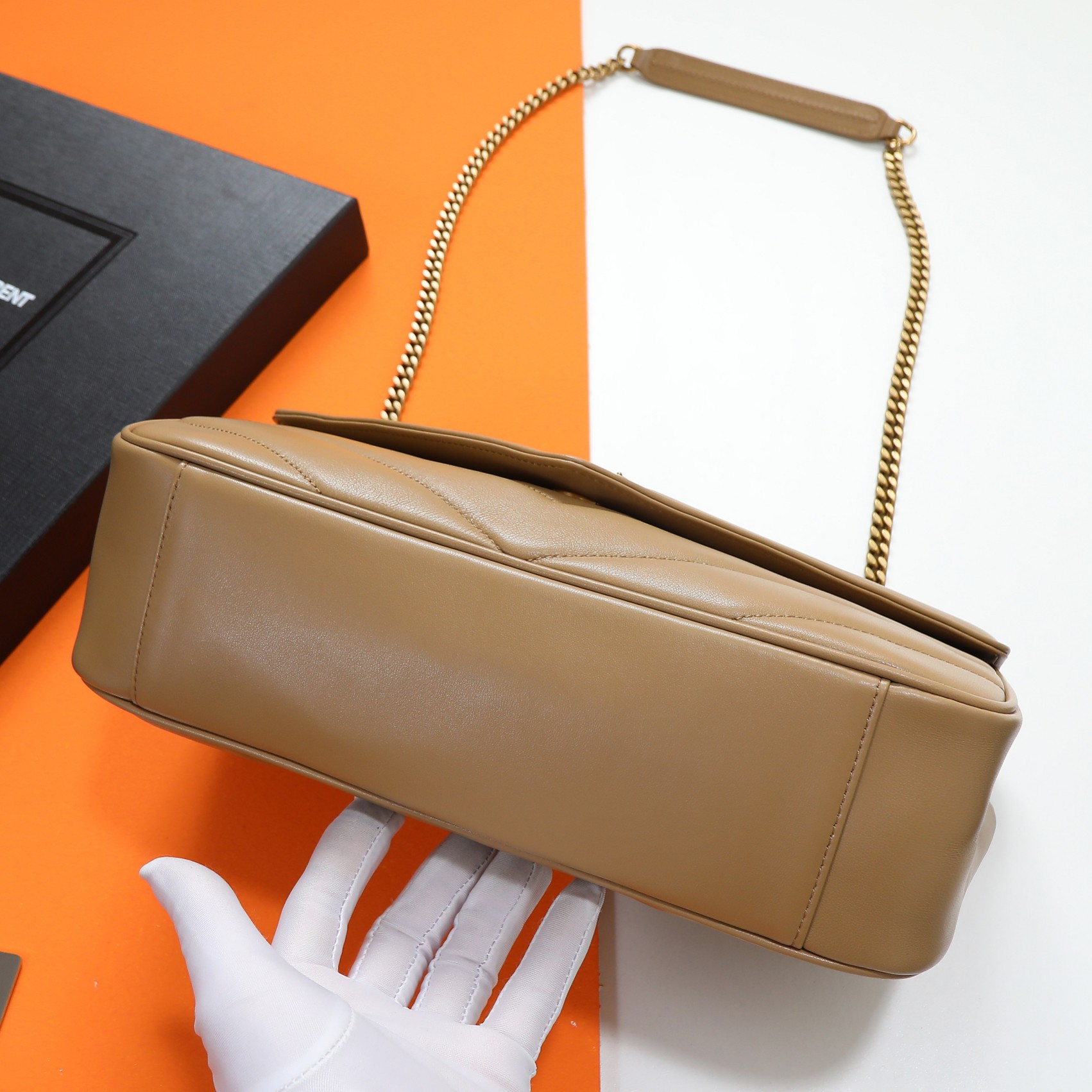 Y51 LOULOU medium in MATELASSÉ lambskin 29x17x8cm