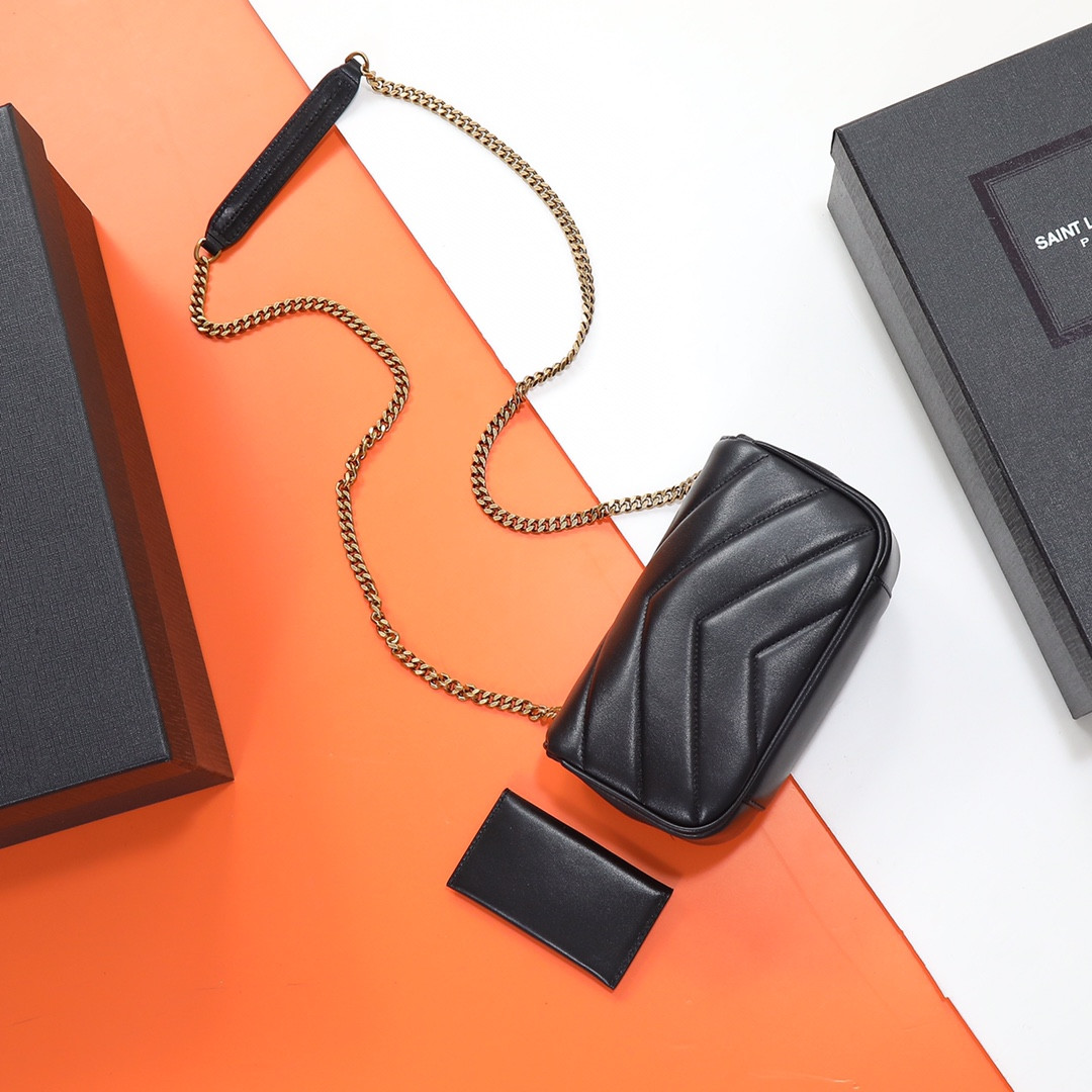 Y51 LOULOU MINI in lambskin 20X12X5cm