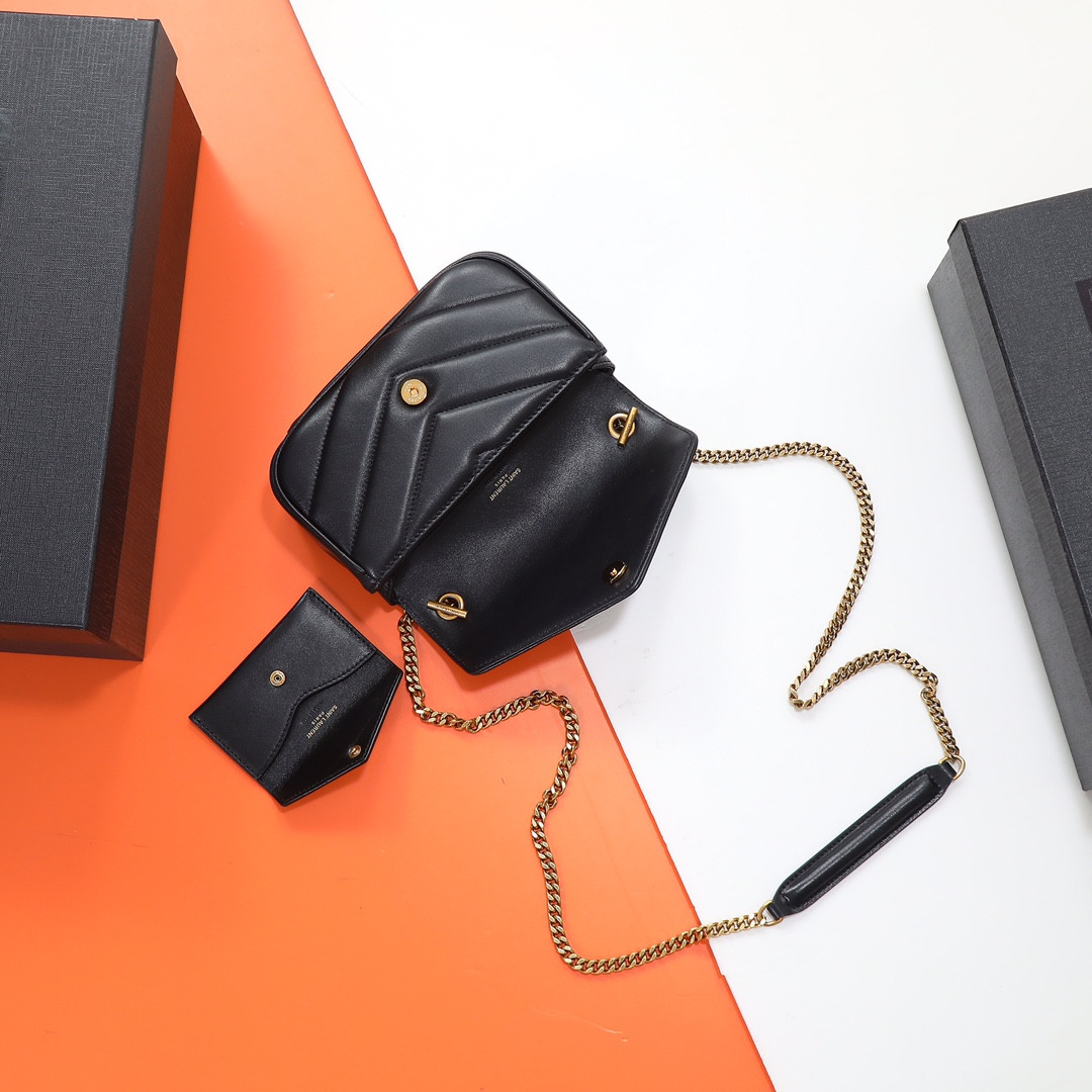 Y51 LOULOU MINI in lambskin 20X12X5cm