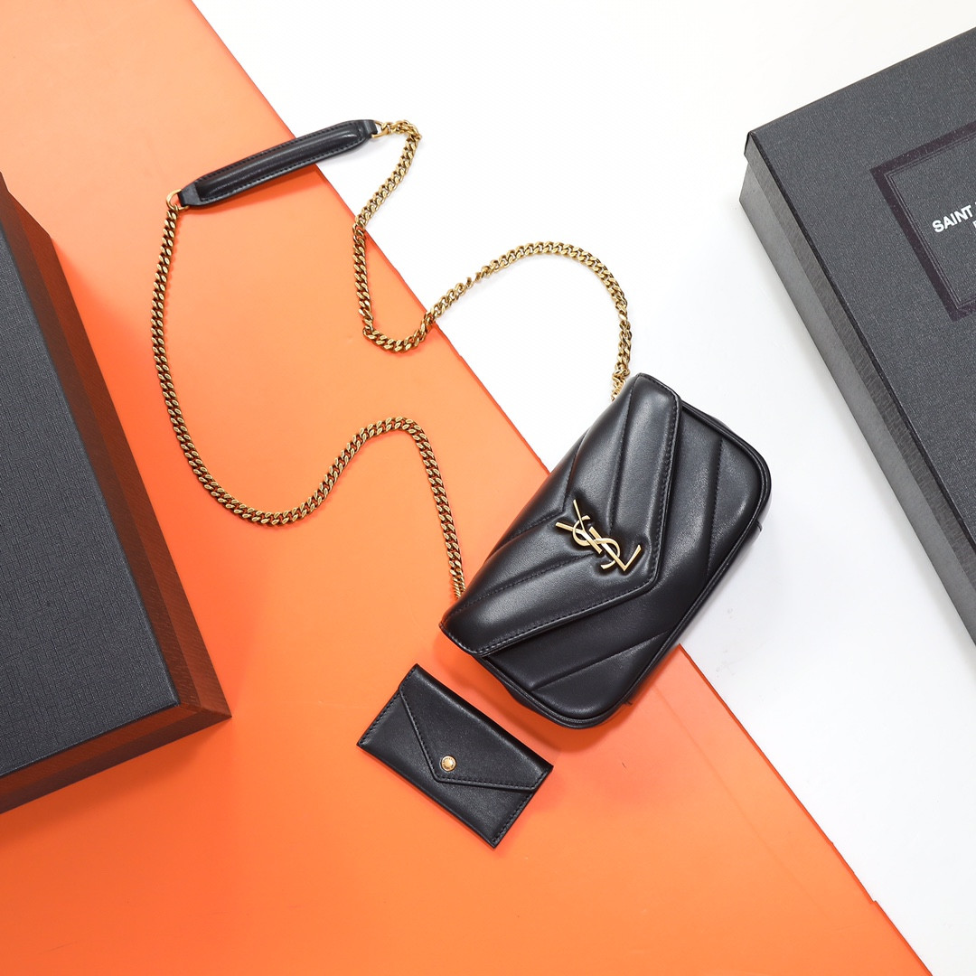 Y51 LOULOU MINI in lambskin 20X12X5cm