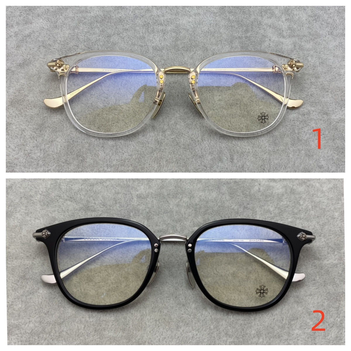 Ch*0me He**ts Glasses BKGP 49-22-145