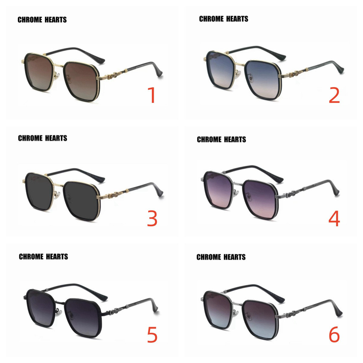 Ch*0me He**ts Glasses 31884 55-21-143