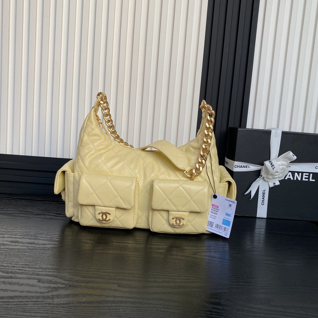 Ch**el 25c Maxi Hobo Bag 27×35×18cm