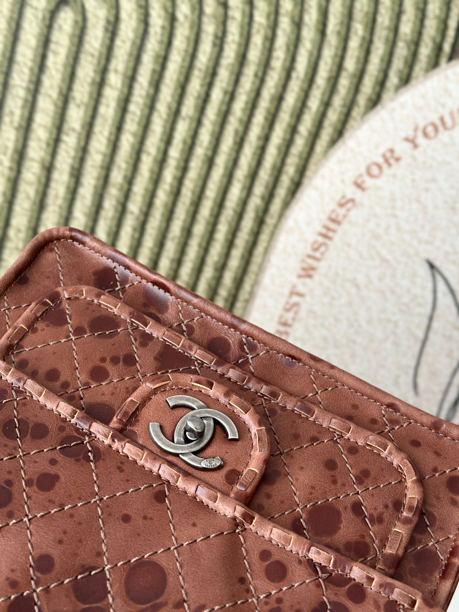 Ch**el Vintage Flap tofu bag 26x11x23cm