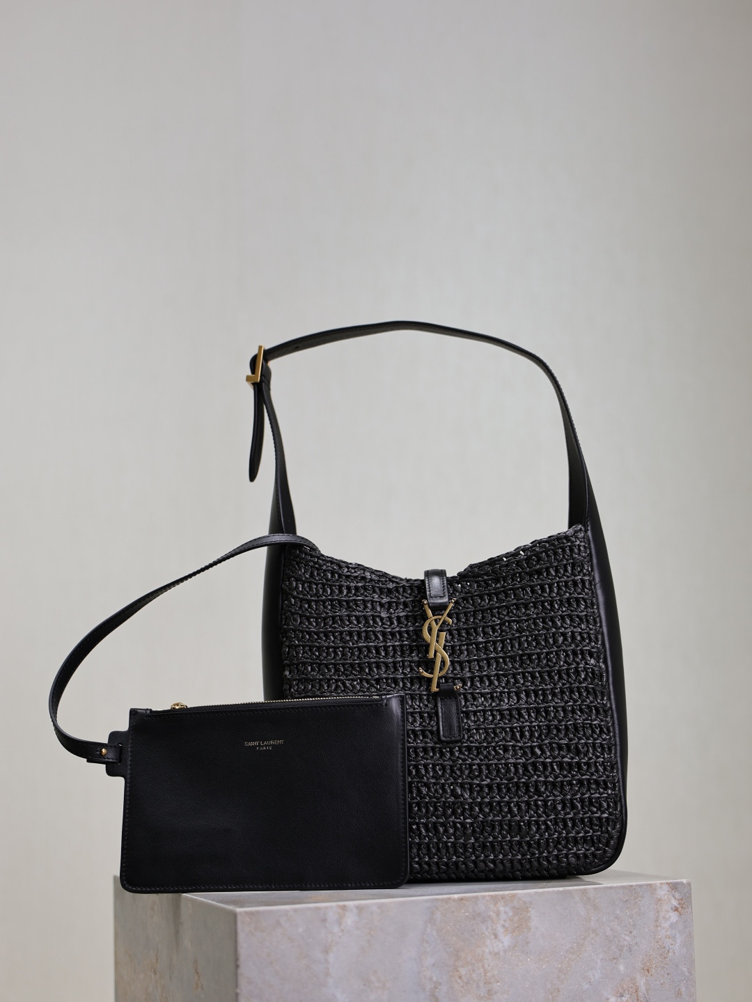 Y51 LE 5 À 7 Soft Small (Raffia/Leather) 22x22x7-9cm