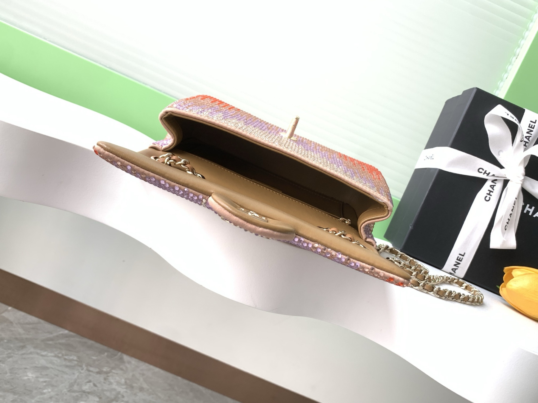 Ch**el 25ss CLASSIC FLAP HANDBAG CF 14x21x8cm