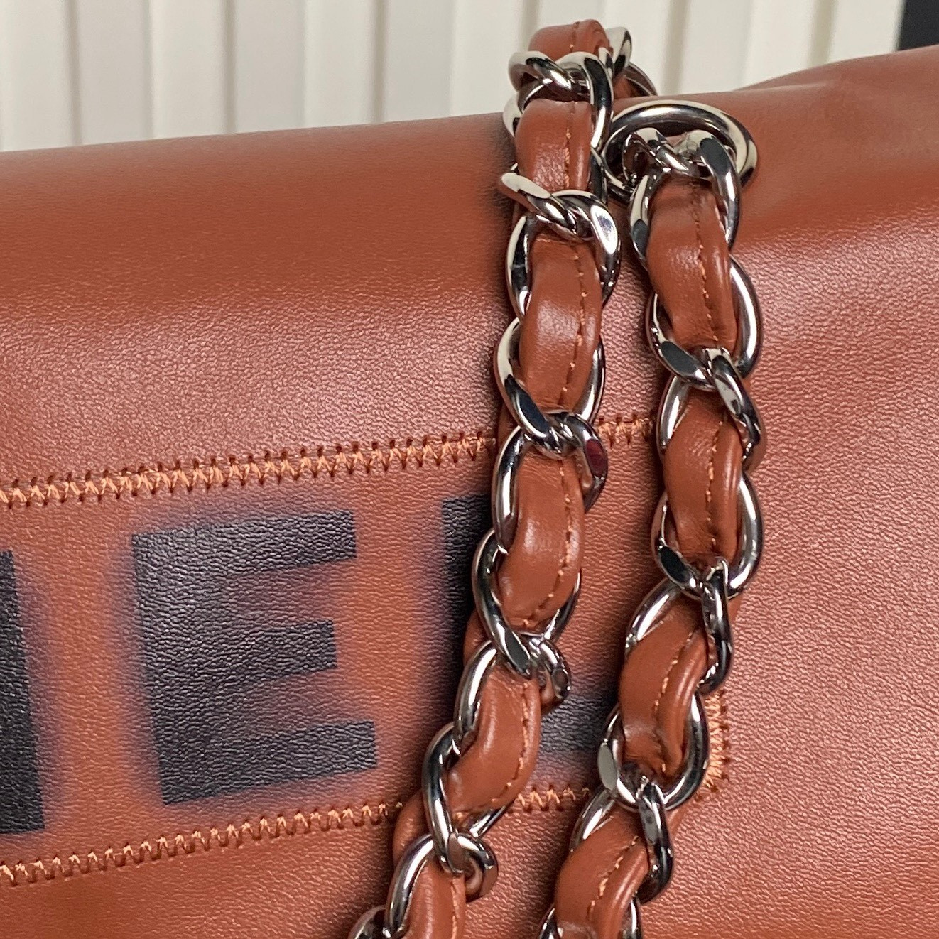 Ch**el Vintage Graffiti Tote Airport Bag 36x24x12cm