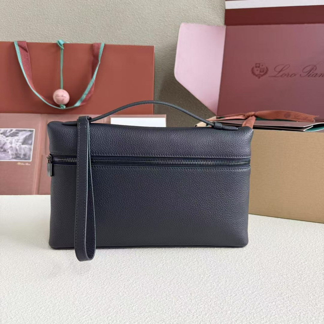 L0r0 P1ana Extra pouch L29 Deep Royal Blue 29x18x5cm