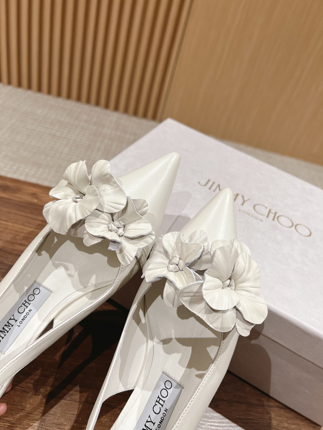 UA J1m*y Ch00 ROSALIA FLOWERS Slingbacks 4.5cm