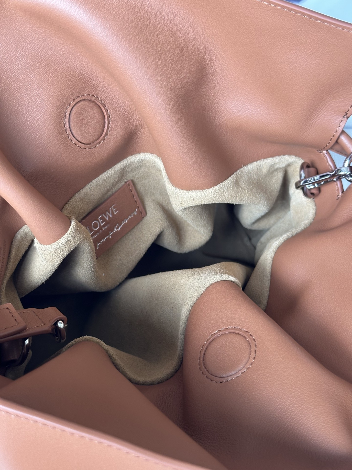 L0ew* x Albers Medium Flamenco Clutch in Nappa Calfskin 24.5x30x10.5cm