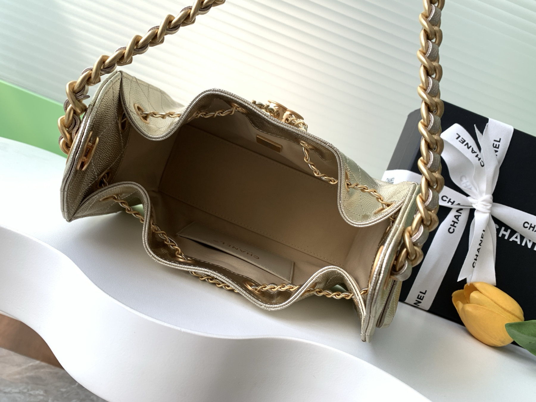 Ch**el 25C Bucket Bag 20x22x12.5cm