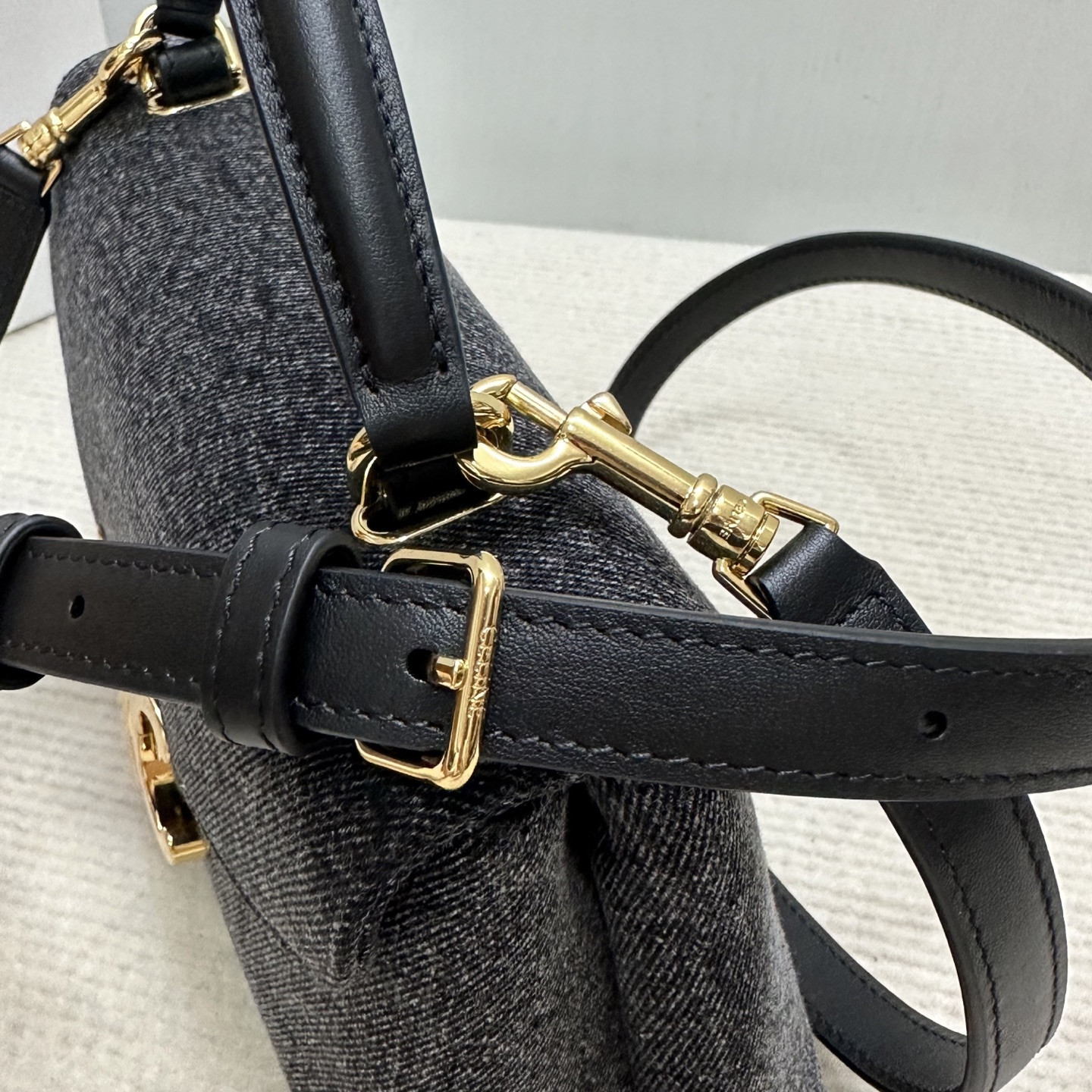 Celine TEEN NINO BAG IN DENIM 20.5x13x8cm