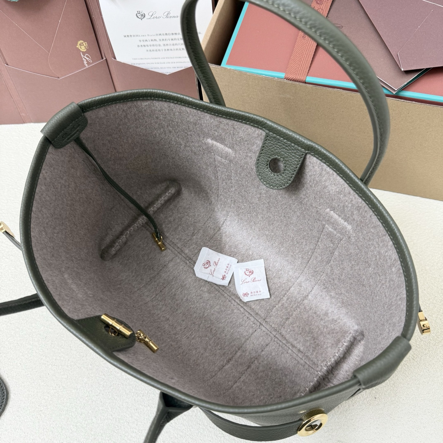 L0r0 P1ana Small Ghiera Shopper 28x19x12cm