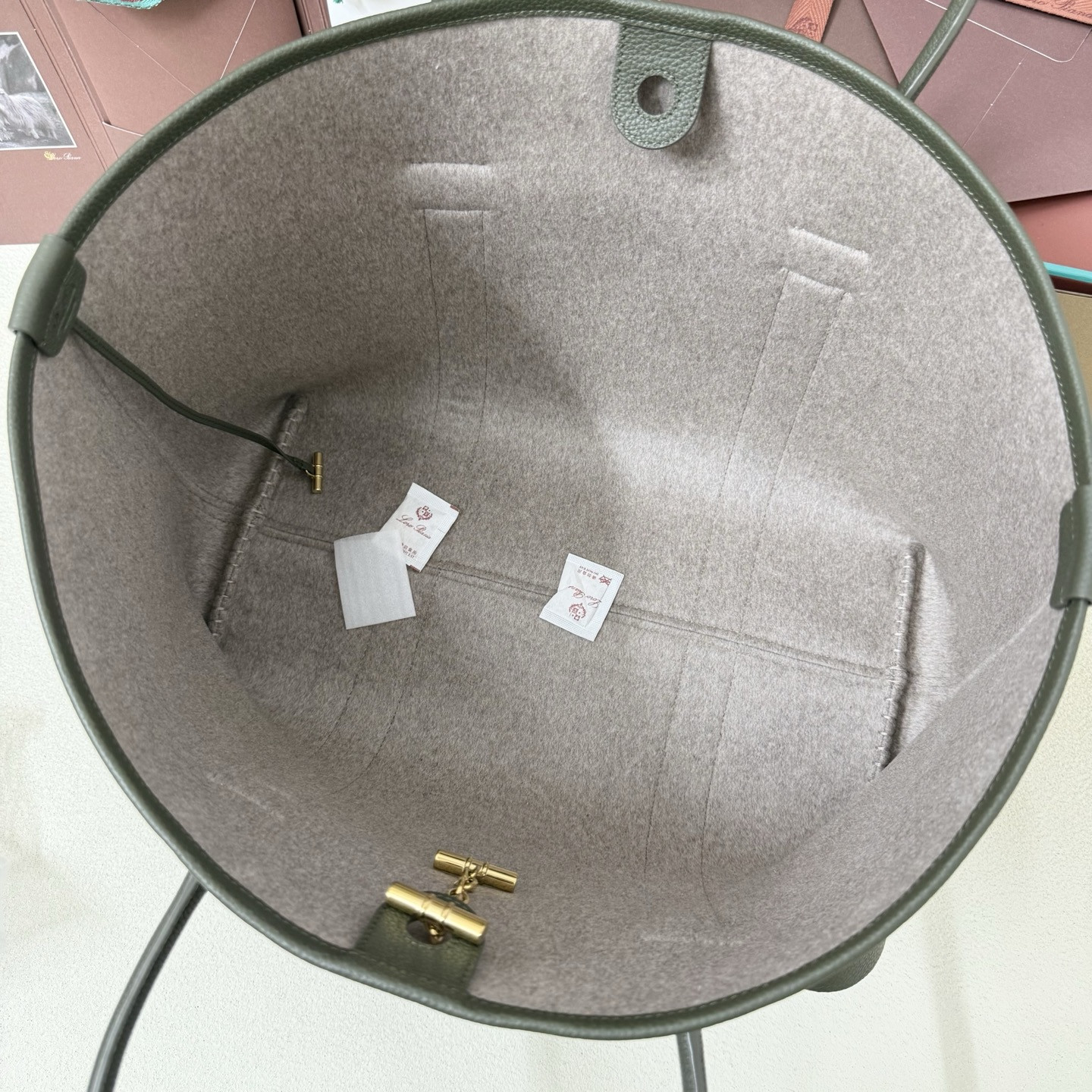 L0r0 P1ana Large Ghiera Shopper 40x26x18cm