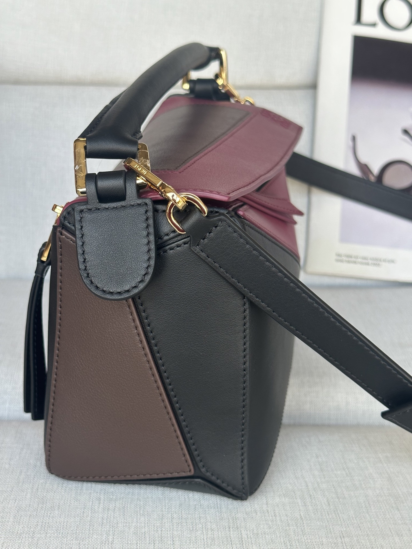 LOEWE x Albers Small Puzzle Bag in Nappa Calfskin 16.5x24x10.5cm