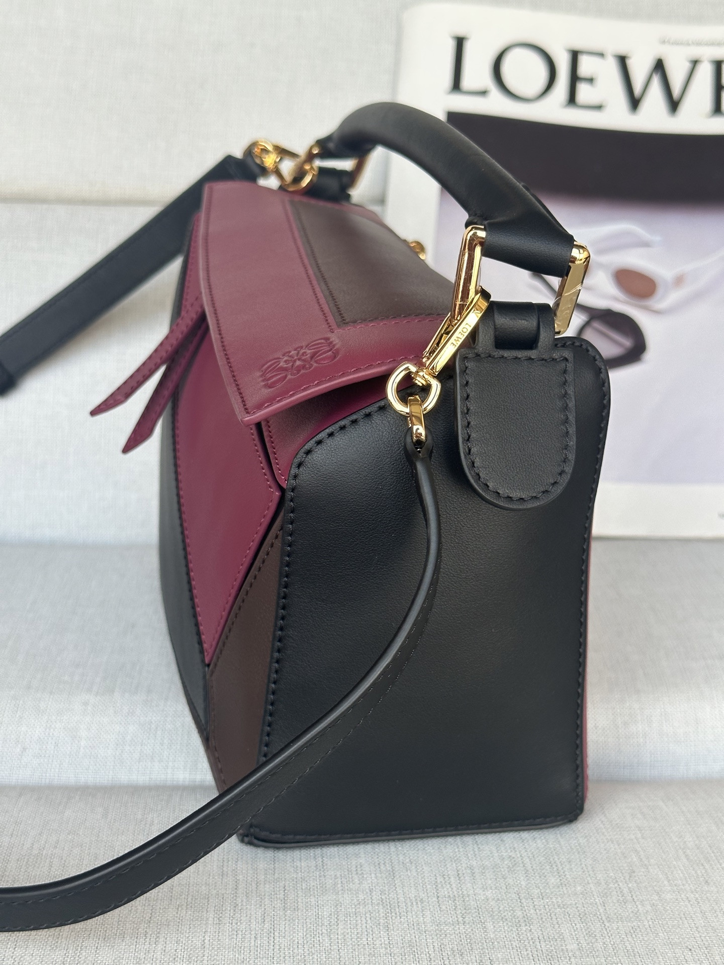 LOEWE x Albers Small Puzzle Bag in Nappa Calfskin 16.5x24x10.5cm